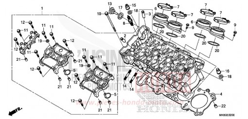 CULASSE CBR1000SAF de 2015